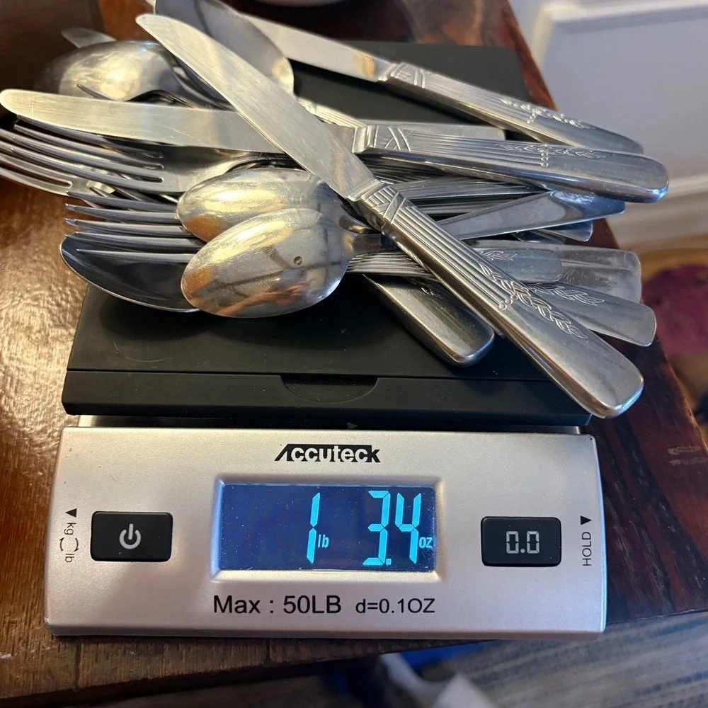 Oneida Fernwood Stainless Flatware 18 Piece Lot Replacement Silverware Pieces
